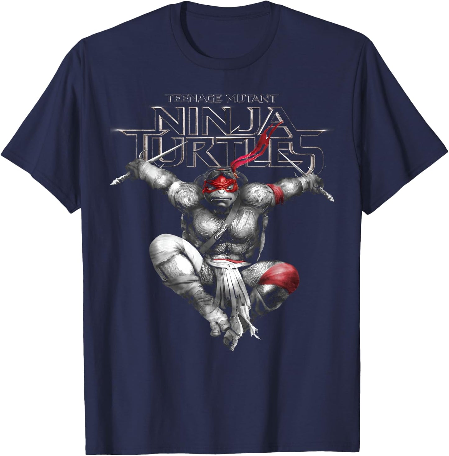 Teenage Mutant Ninja Turtles Raphael Action Jump T-Shirt - T-Shirt | Navy