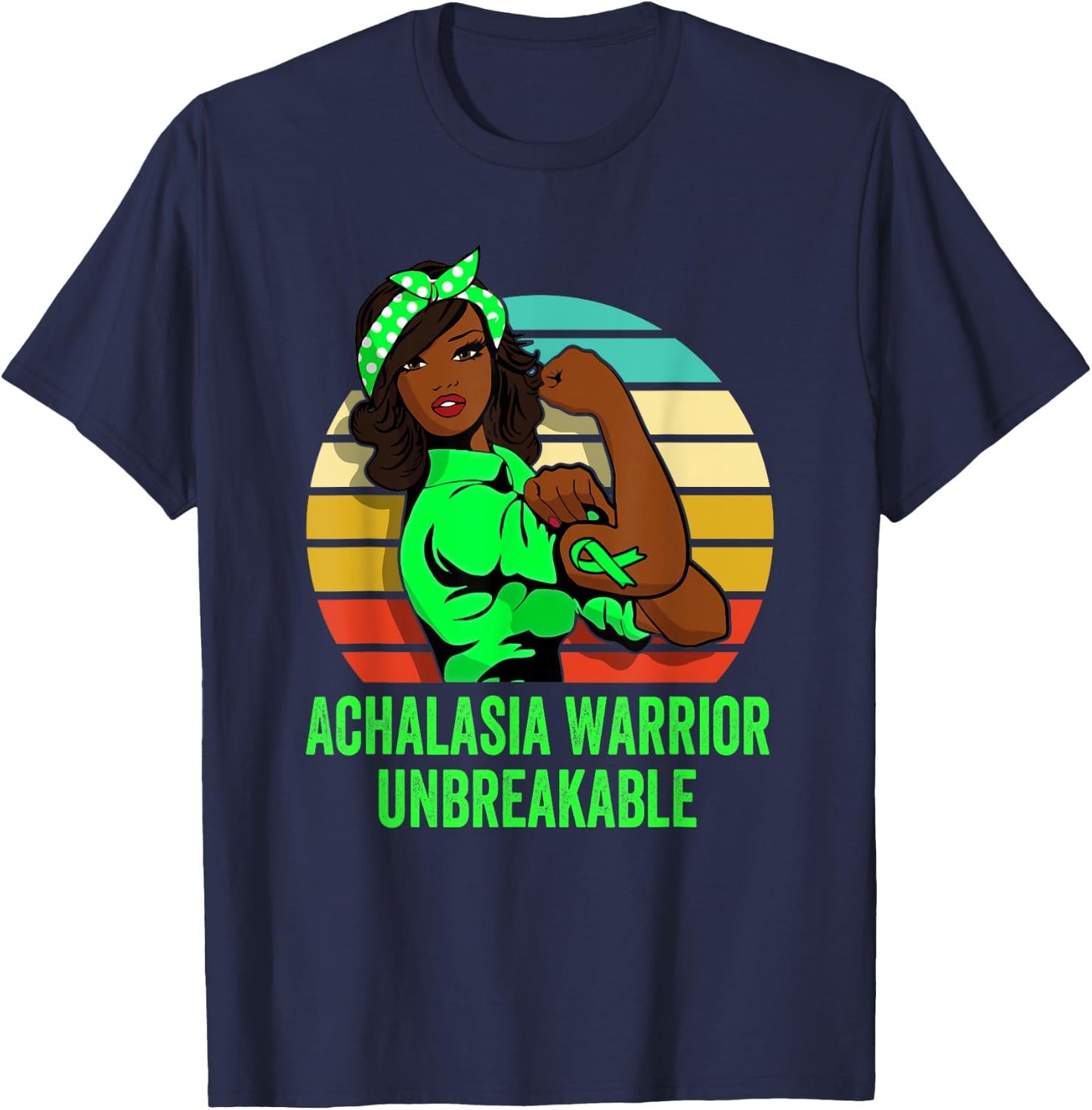 Achalasia Warrior Shirt Unbreakable T-Shirt - T-Shirt | Navy