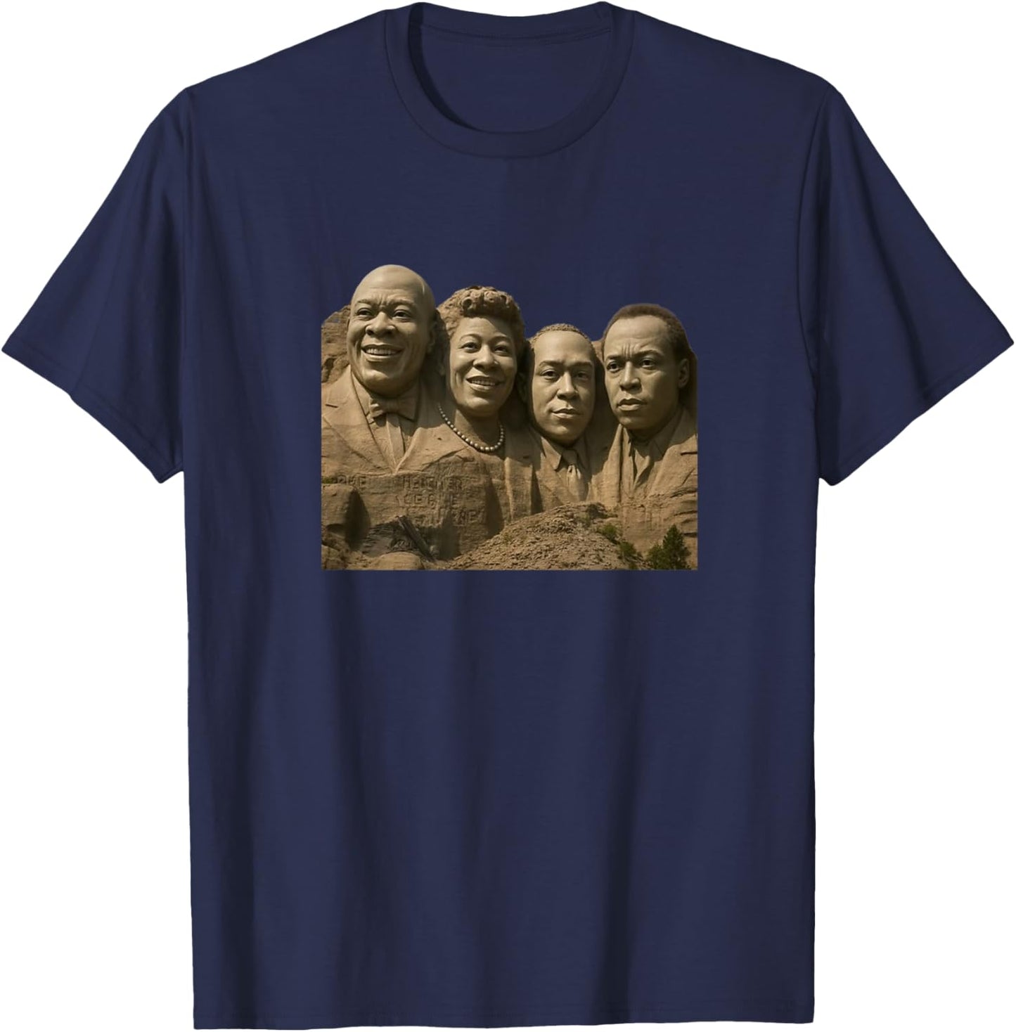 Jazz Funk & Soul - Afro Retro Vintage Music T-Shirt - T-Shirt | Navy