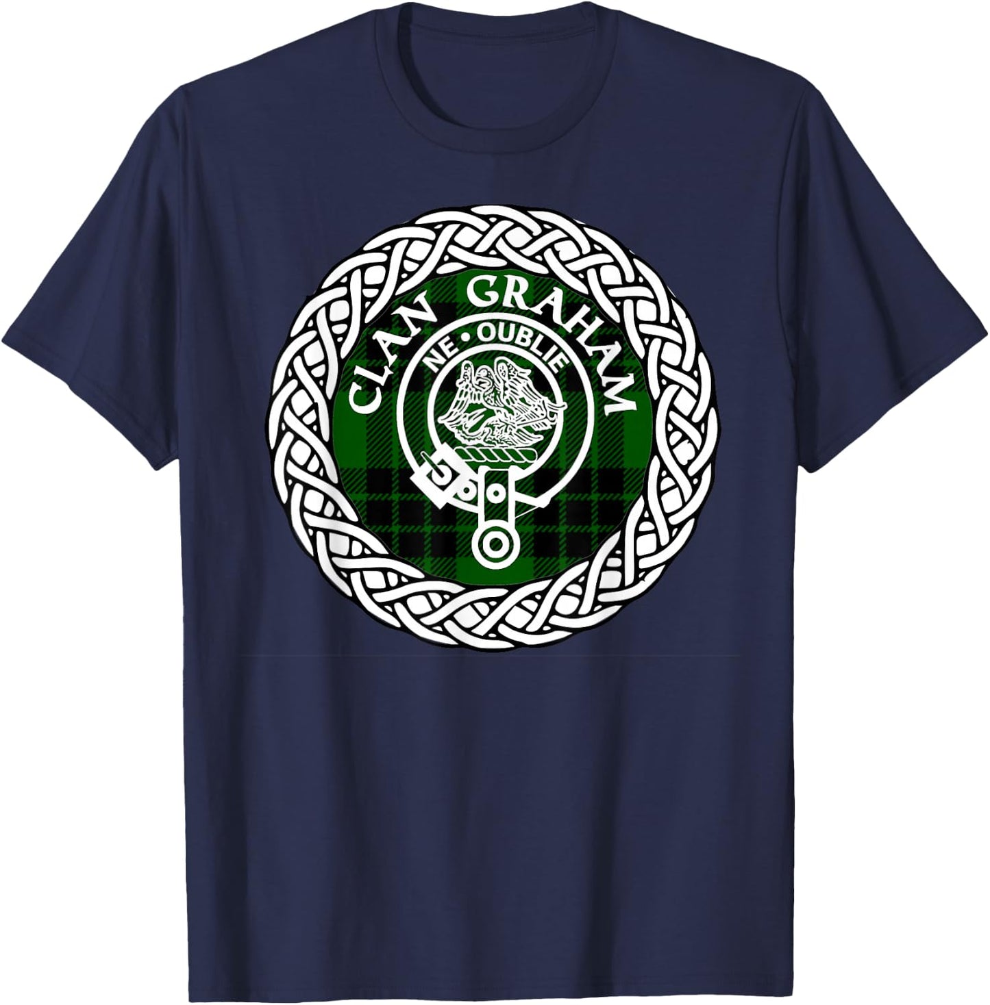 Graham Clan surname Scottish tartan T-Shirt - T-Shirt | Navy