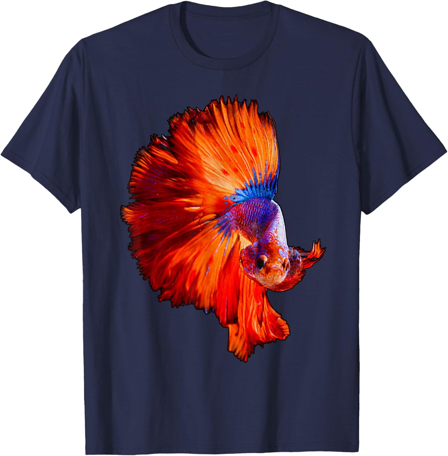 Betta Exotic Pet Fish , Women, Kids & Teens T-Shirt - T-Shirt | Navy