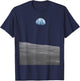 Earthrise Earth Rise from the Moon Photo Print T-Shirt - T-Shirt | Navy