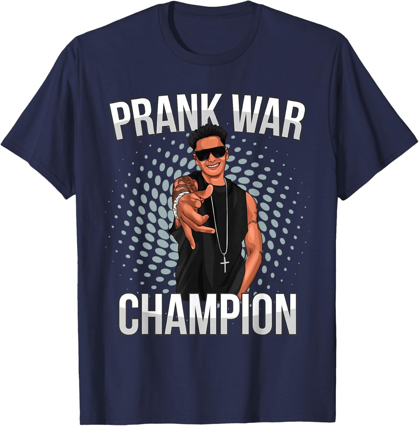 Trending Men's Prank War Champion Pauly D , Black, Small T-Shirt - T-Shirt | Navy