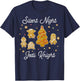 Star Wars Christmas Silent Night Jedi Knight Gingerbread T-Shirt - T-Shirt | Navy