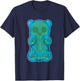 Classic Blue GUMMY BEAR Skeleton Anatomy halloween T-Shirt - T-Shirt | Navy