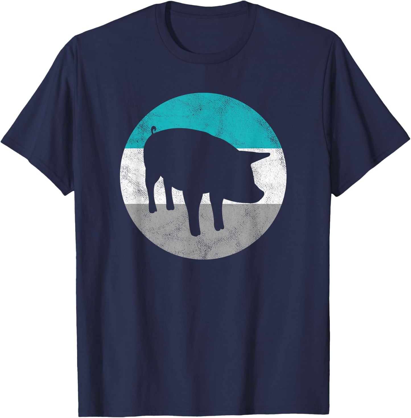 Pig Gift Shirt Women Boys & Girls T-Shirt - T-Shirt | Navy