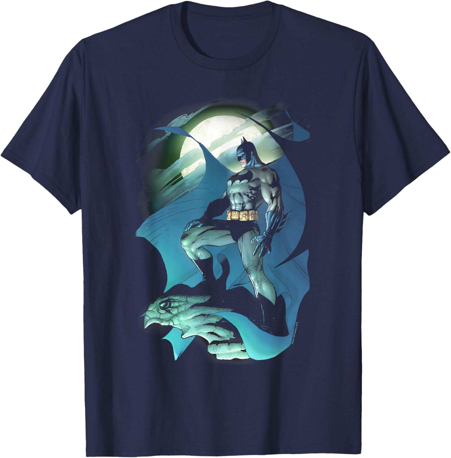 Batman Glow of the Moon T-Shirt - T-Shirt | Navy