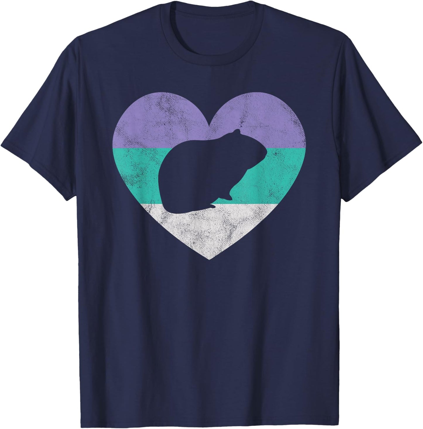 Guinea Pig Gift Shirt & Girls Retro Cute T-Shirt - T-Shirt | Navy