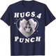 Trendy Apparel Punch The Monkey Hugs 4 Punch Heart Frame T-Shirt - T-Shirt | Navy