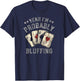 I'm Probably Bluffing Poker Distressed T-Shirt - T-Shirt | Navy