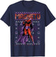 Marvel X-Men Magneto Purple Ugly Christmas Sweater T-Shirt - T-Shirt | Navy