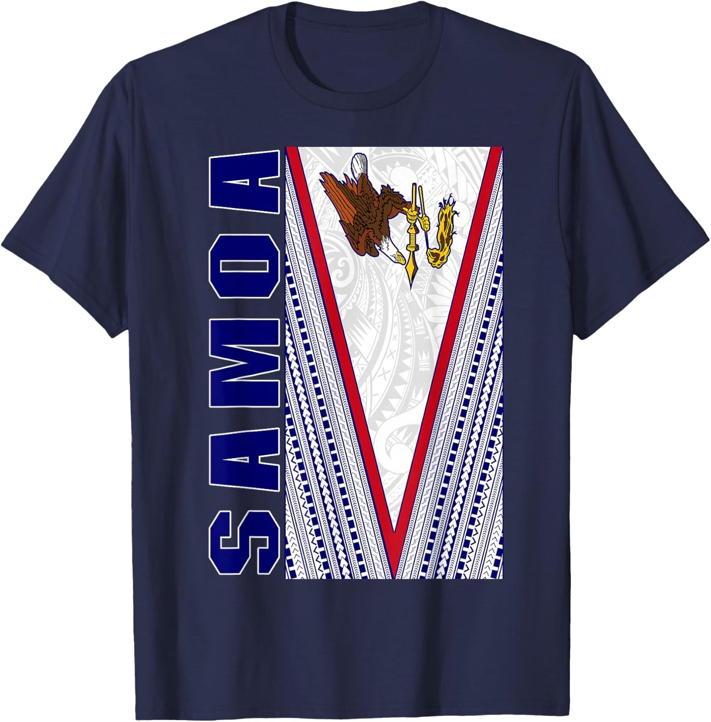 Samoa Flag T-Shirt - T-Shirt | Navy