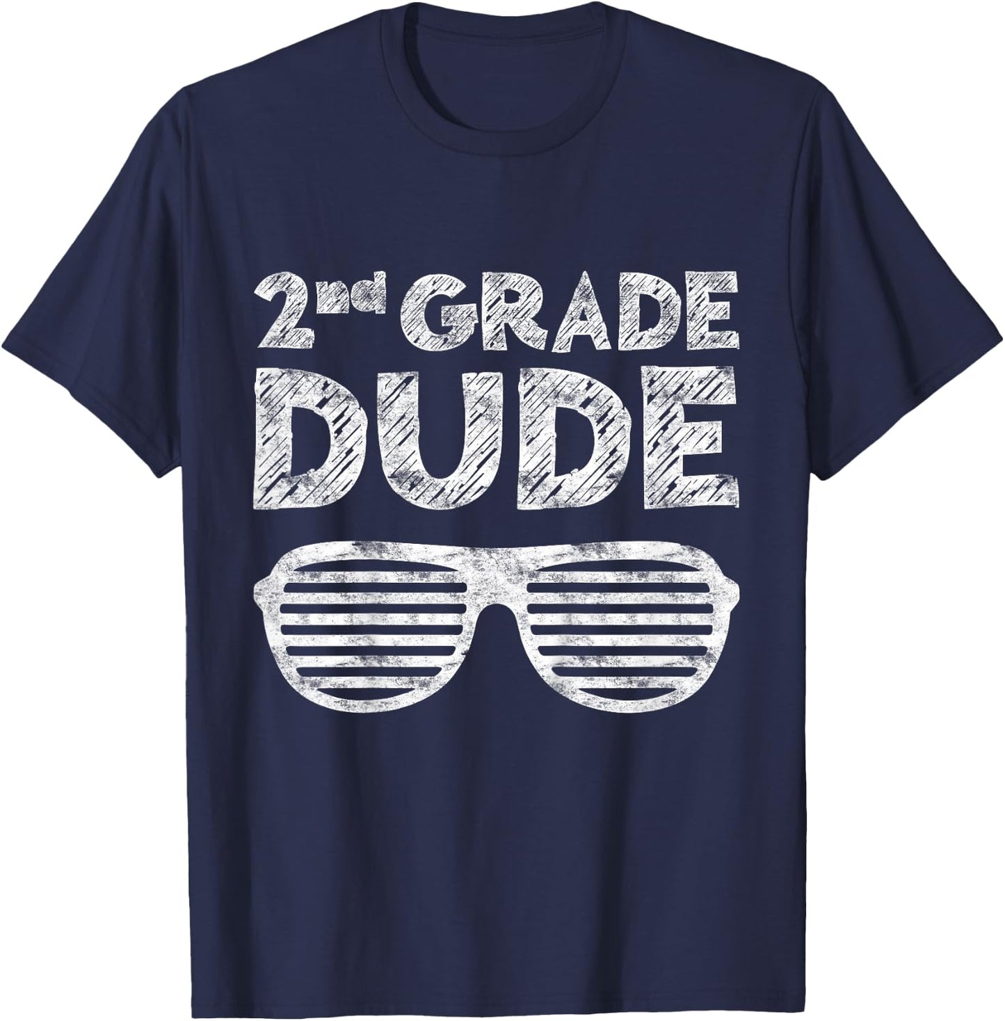 2nd Grade Dude Shirt Second Grade Boy Girl Back To School T-Shirt - T-Shirt | Navy