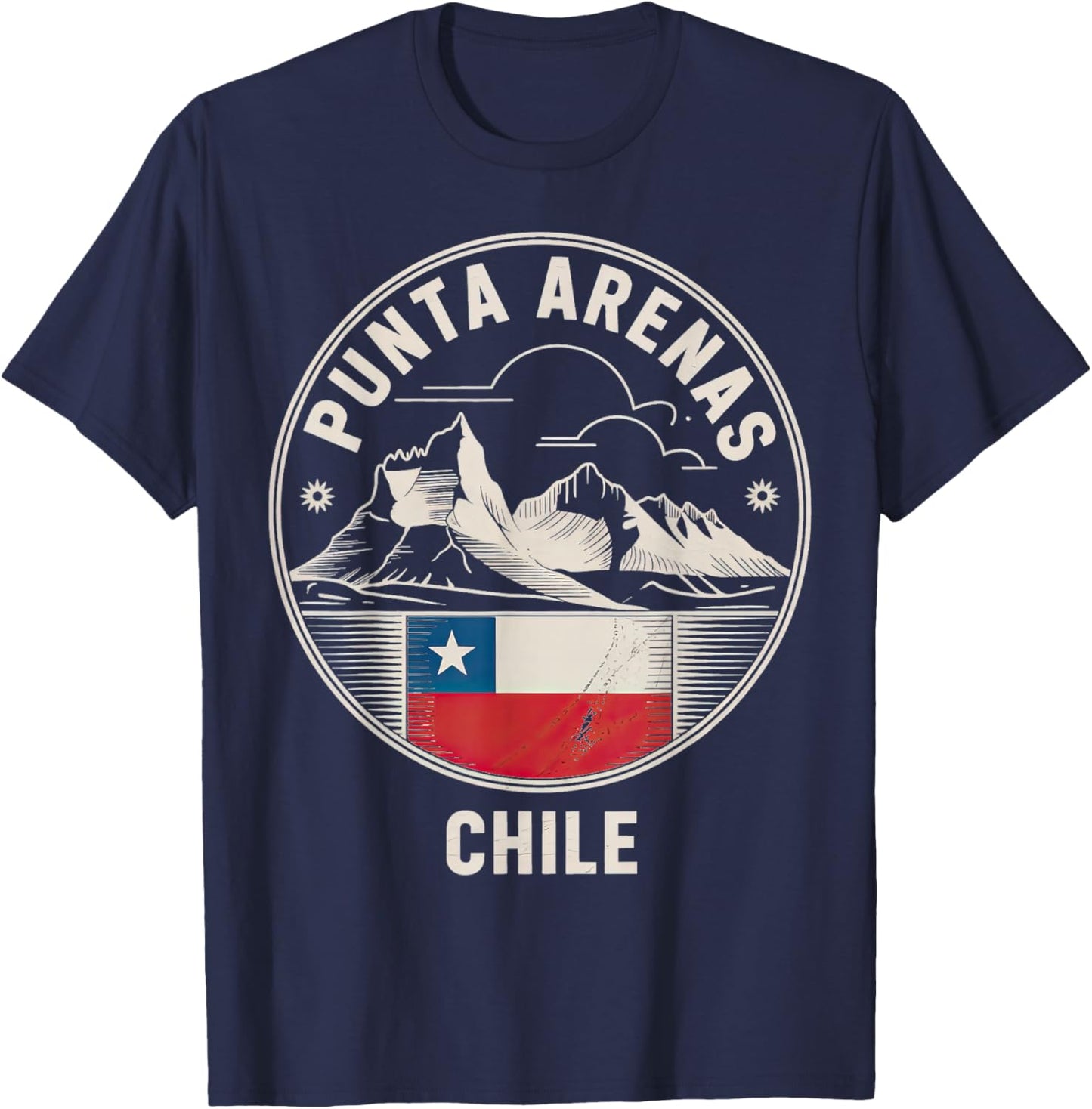 Punta Arenas Chile City Travel Design T-Shirt - T-Shirt | Navy