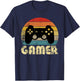 Retro Gamer Video Game Player Boys Teens Men T-Shirt - T-Shirt | Navy