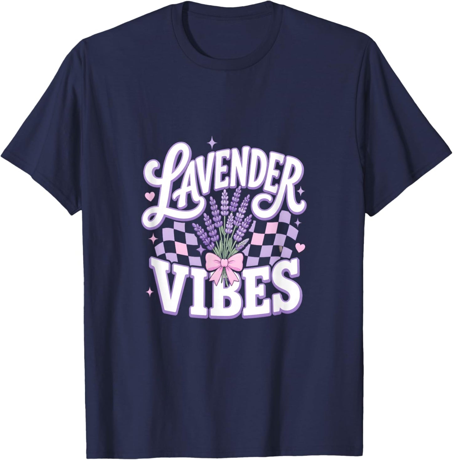 Lavender Lover Pastel Girl T-Shirt - T-Shirt | Navy