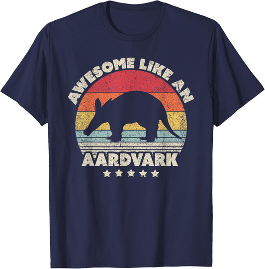 Erdferkel Aardvark Shirt Vintage T-Shirt - T-Shirt | Navy