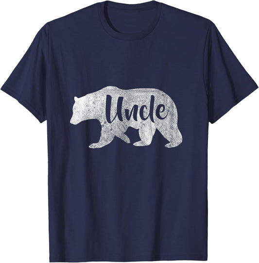 Men's Uncle Bear Cool Outdoors Family T-Shirt - T-Shirt | Navy