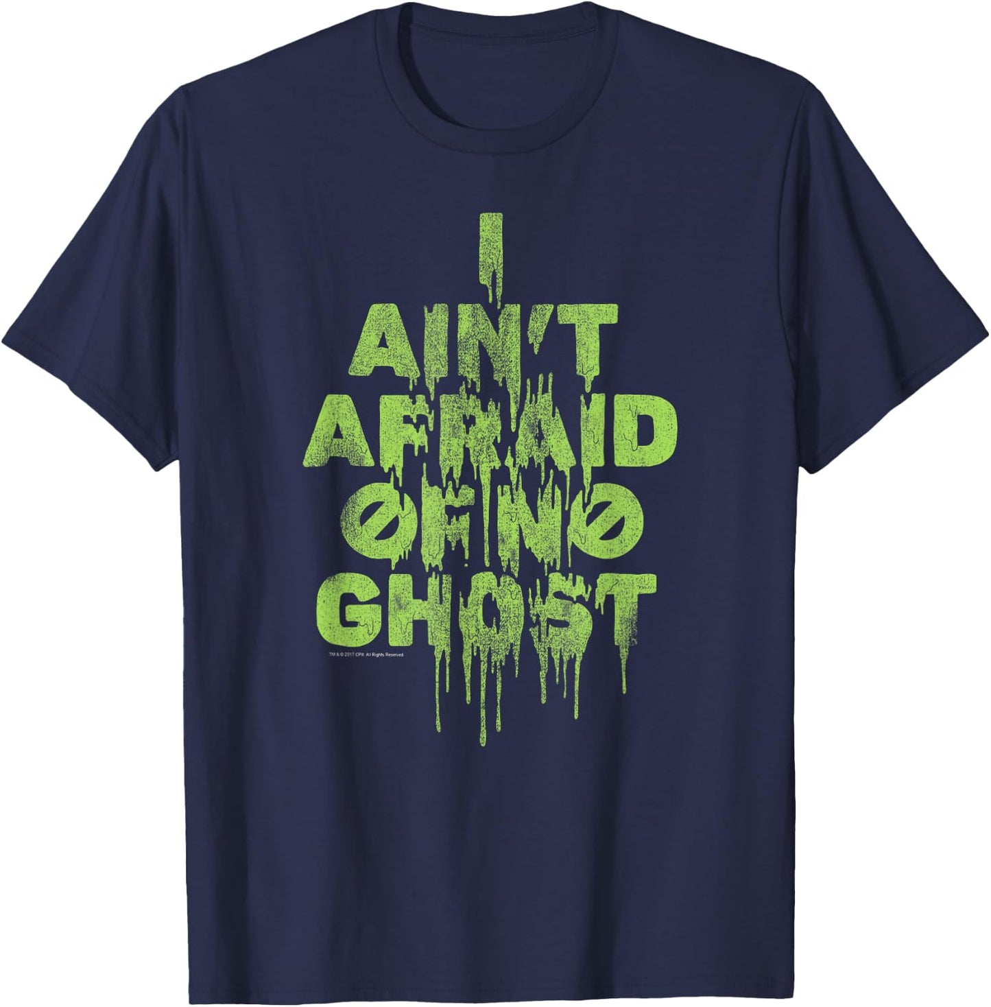 Ghostbusters I ain't afraid of no ghost T-Shirt - T-Shirt | Navy