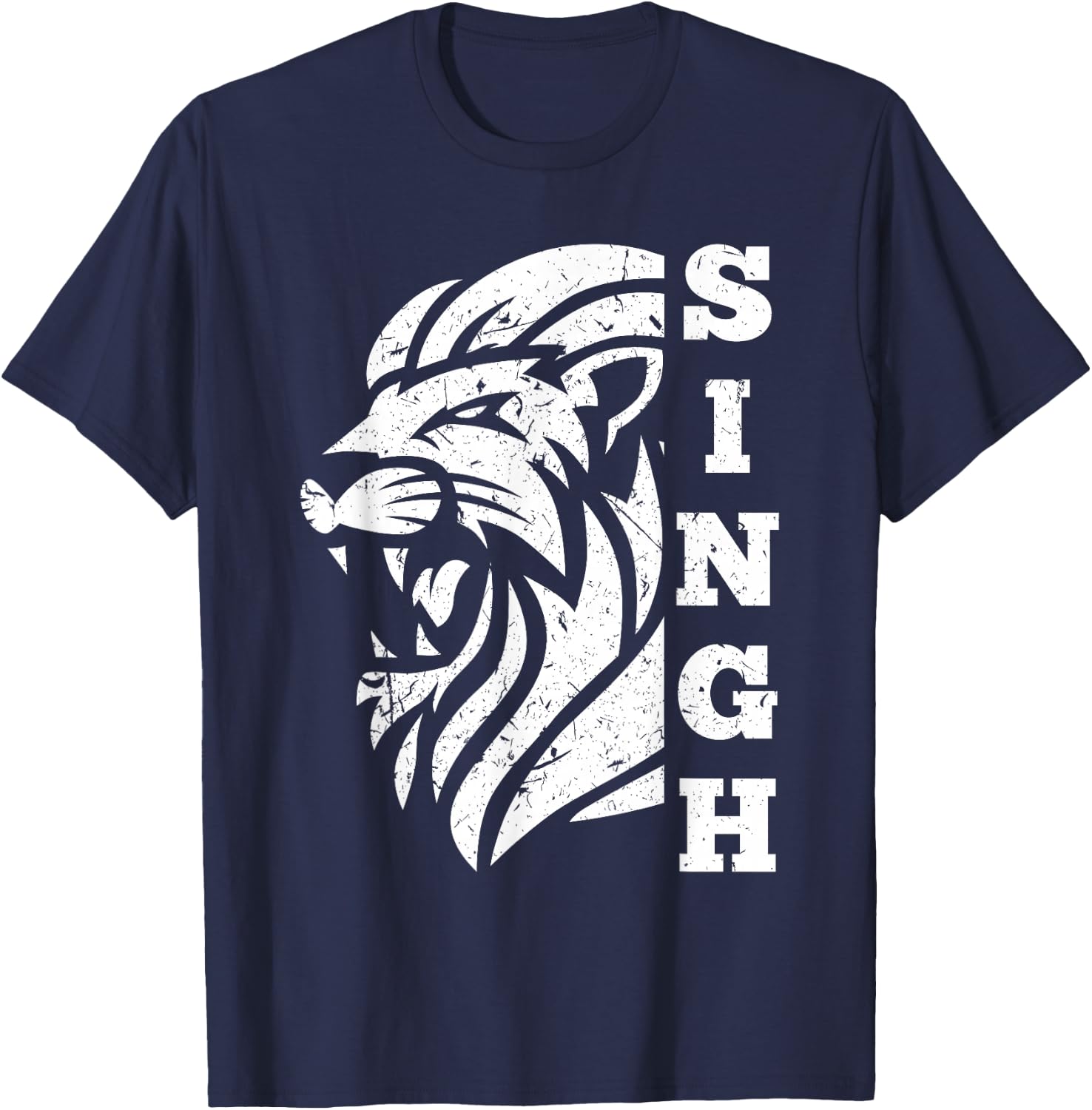 Sikh Singh Lion for all Sikhs T-Shirt - T-Shirt | Navy