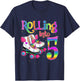 Rolling Into 5 years Let's Roll I'm Turning 5 Roller Skate T-Shirt - T-Shirt | Navy