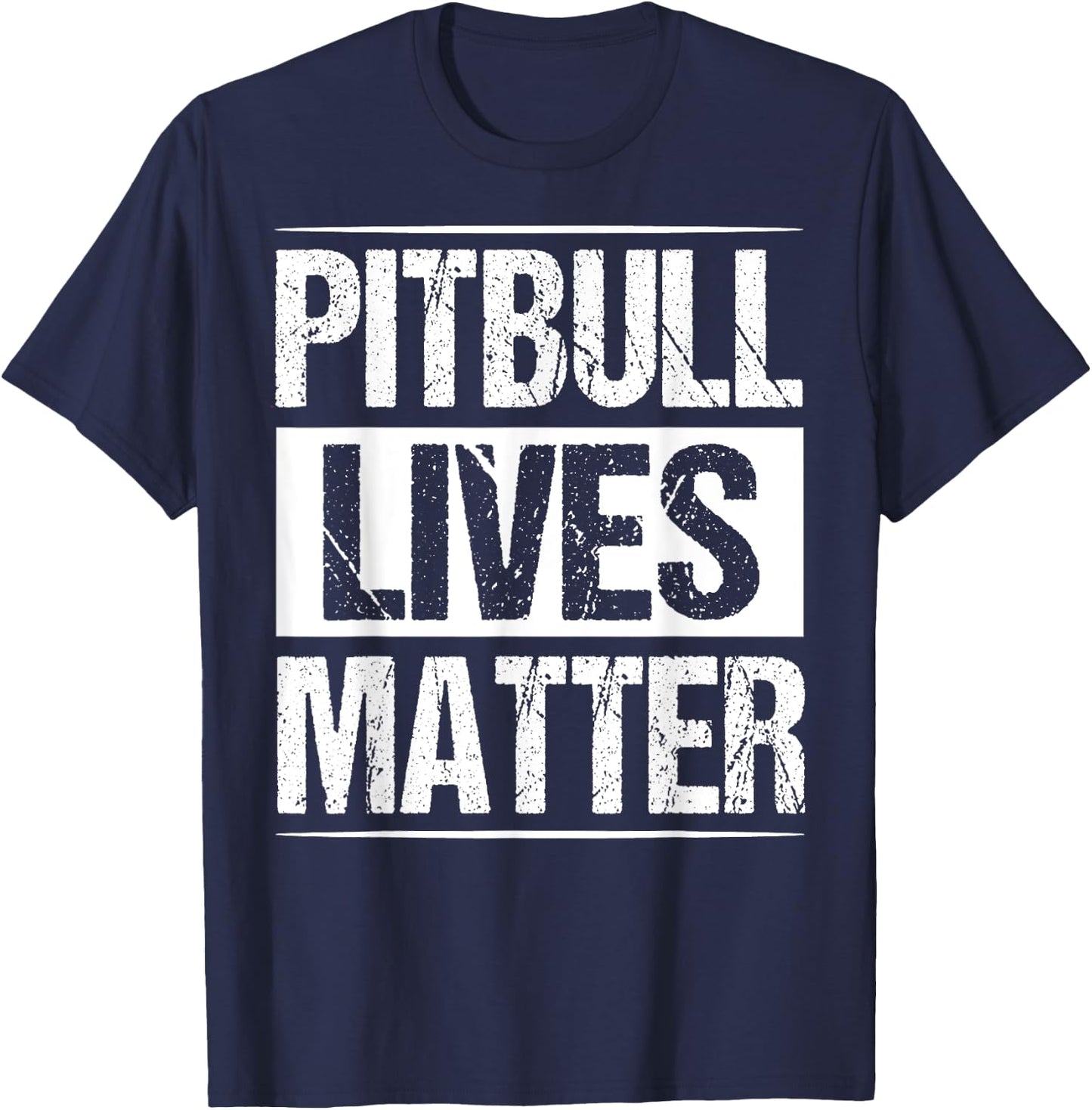 Pitbull Lives Matter Shirt Pit Loverss For Dog Owners Women Kids T-Shirt - T-Shirt | Navy
