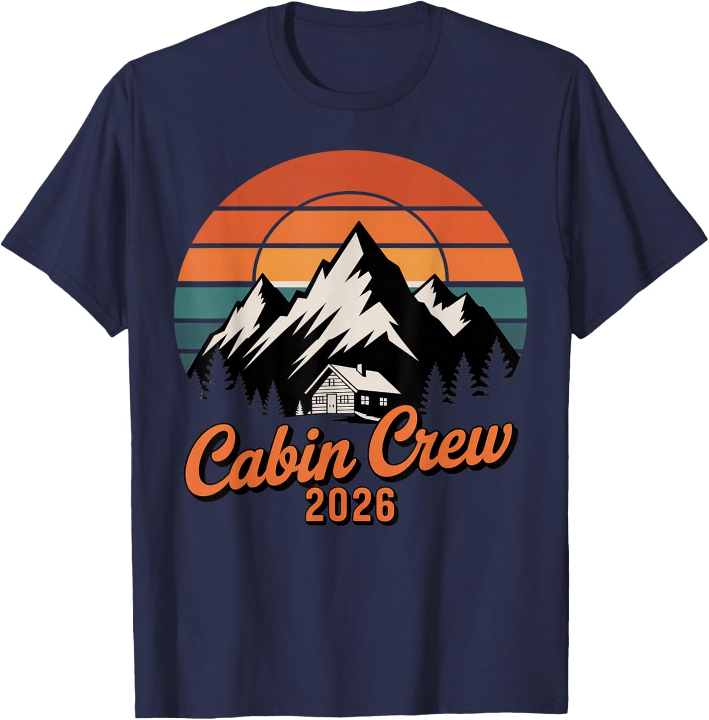 Vacation Mountain Family Group Matching T-Shirt - T-Shirt | Navy