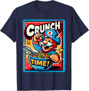 Vintage Retro Funny Quote Cereal Bowl T-Shirt - T-Shirt | Navy