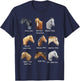 Horse Breeds Equestrian Horseback Riding Gift Girls T-Shirt - T-Shirt | Navy
