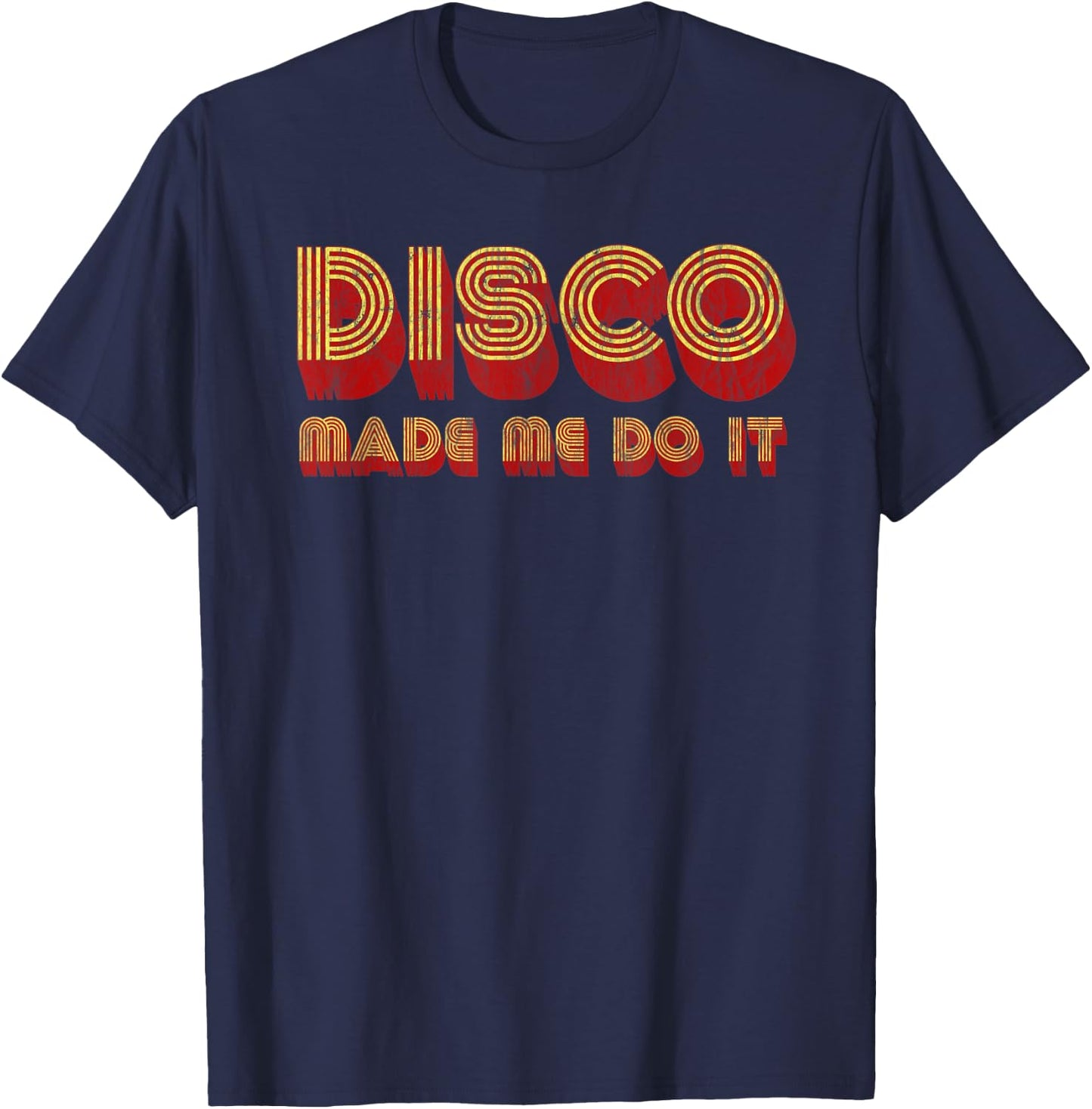 Roller Disco Outfit Retro 70s Costume & Men T-Shirt - T-Shirt | Navy