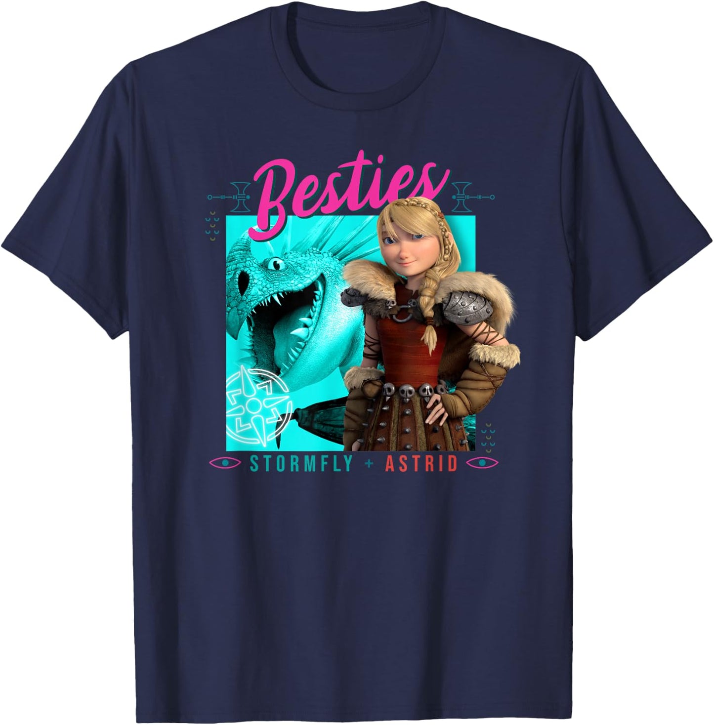 How to Train Your Dragon 3 Hidden World Besties T-Shirt - T-Shirt | Navy