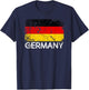 German Flag | Vintage Made In Germany Gift T-Shirt - T-Shirt | Navy
