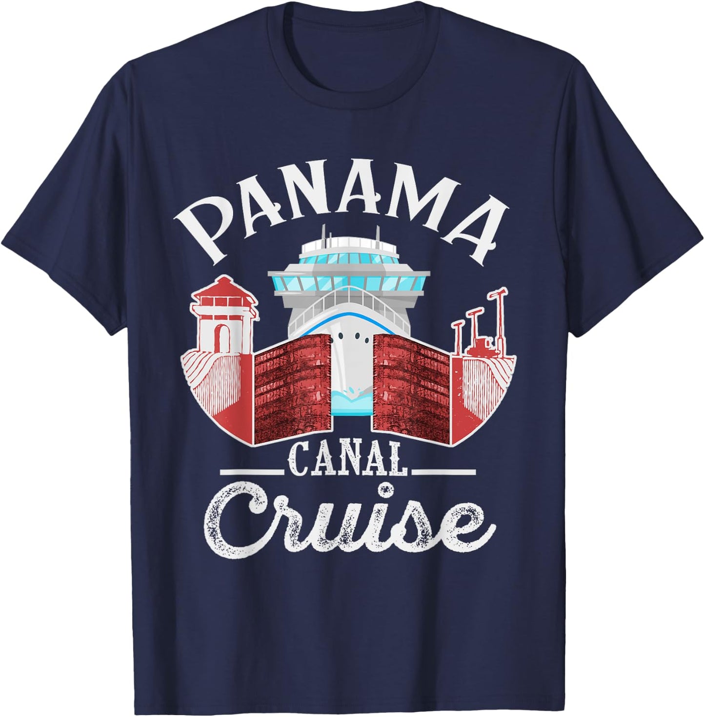 Panama Canal Cruise Men, Women, Boys and Girls Cruising T-Shirt - T-Shirt | Navy