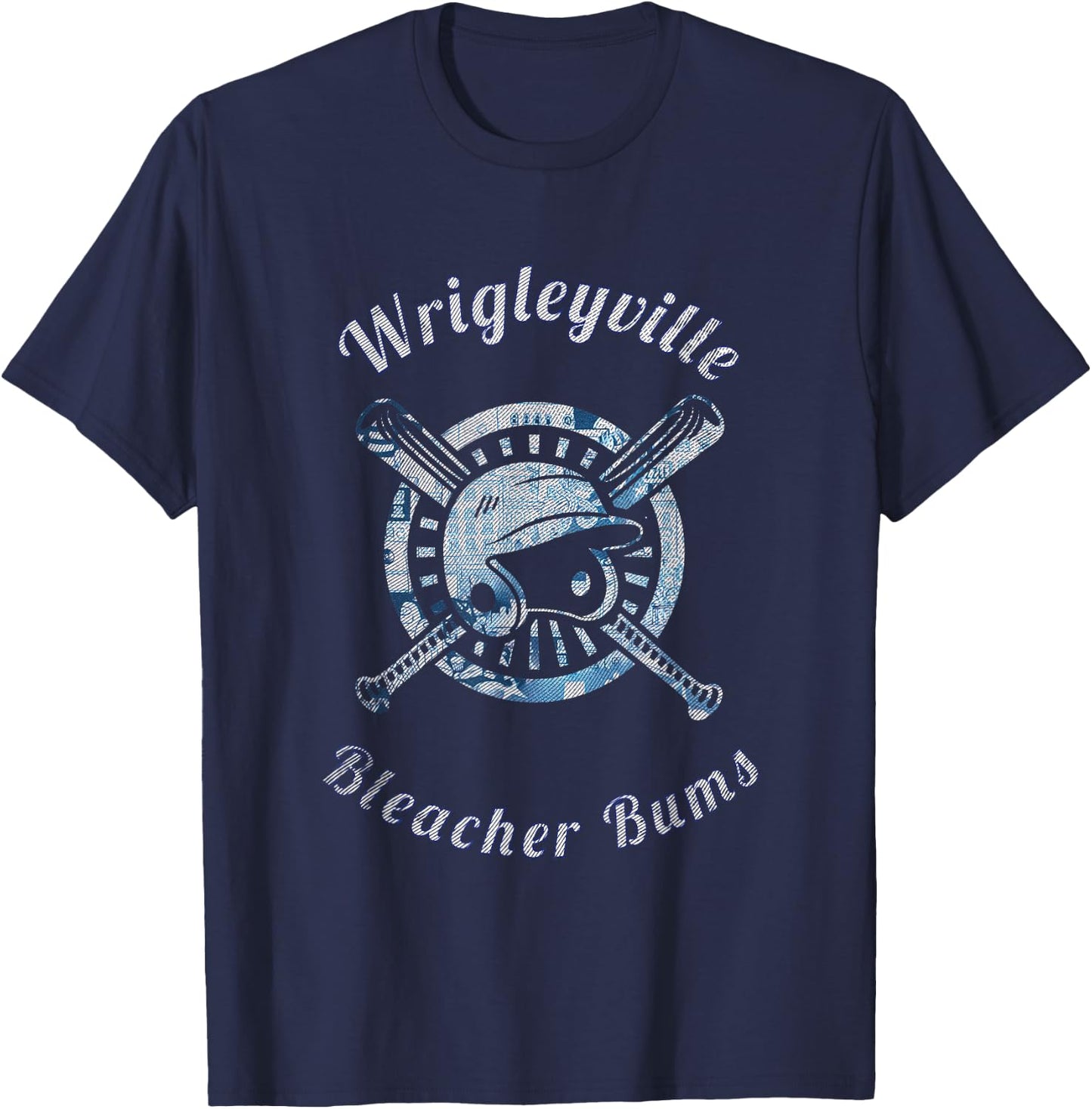 Wrigleyville Bleacher Bums Funny Baseball T-Shirt - T-Shirt | Navy