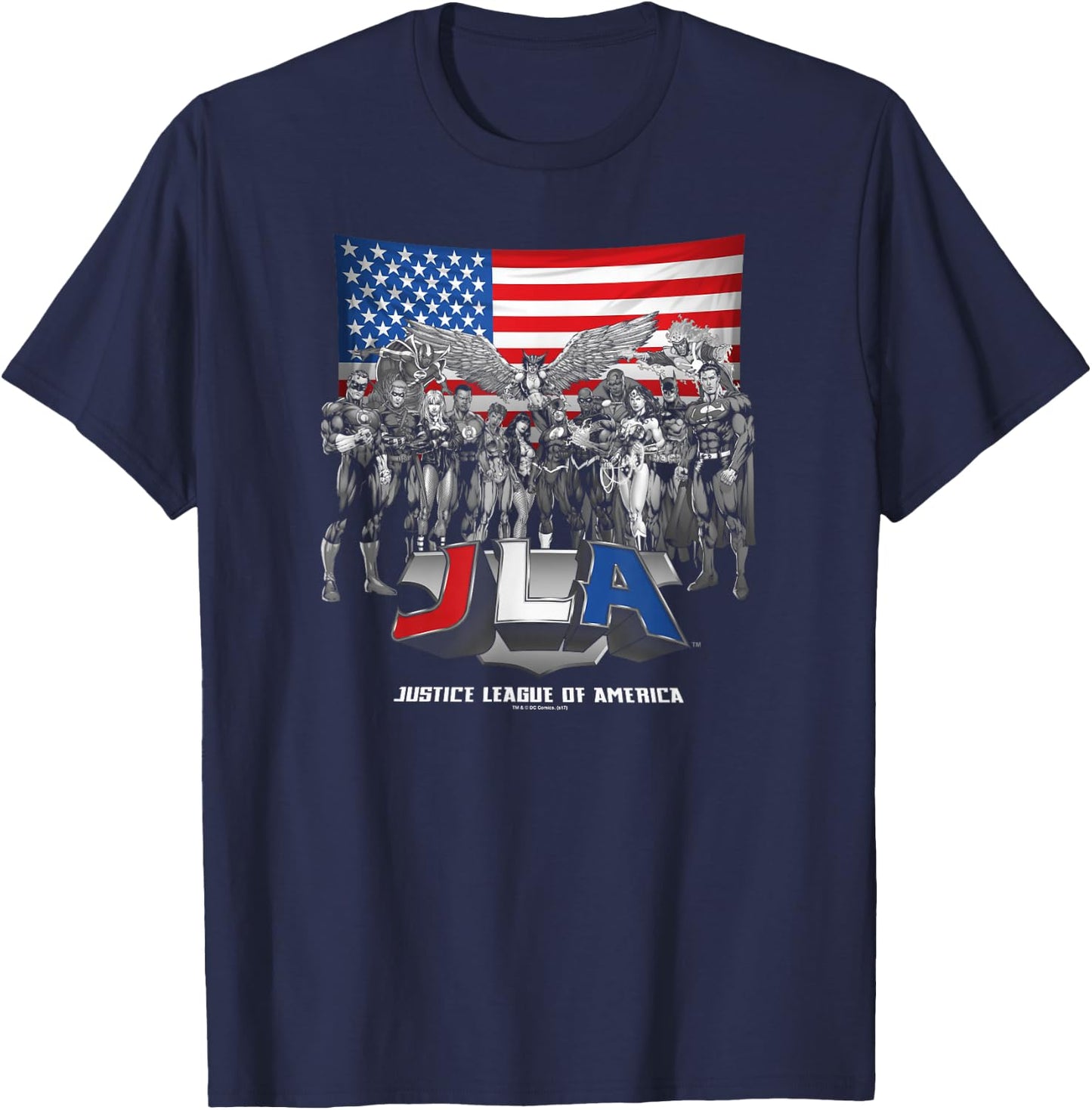 Justice League All American League T-Shirt - T-Shirt | Navy