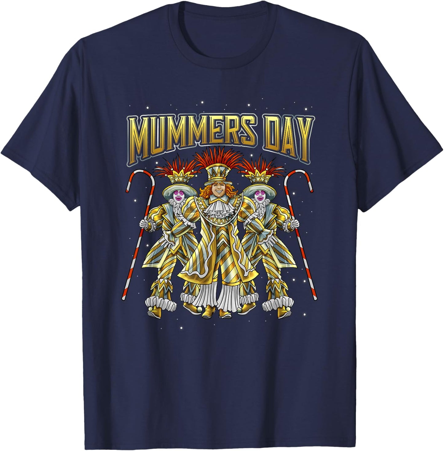 Mummers Day New Years Shirt Funny Gift T-Shirt - T-Shirt | Navy