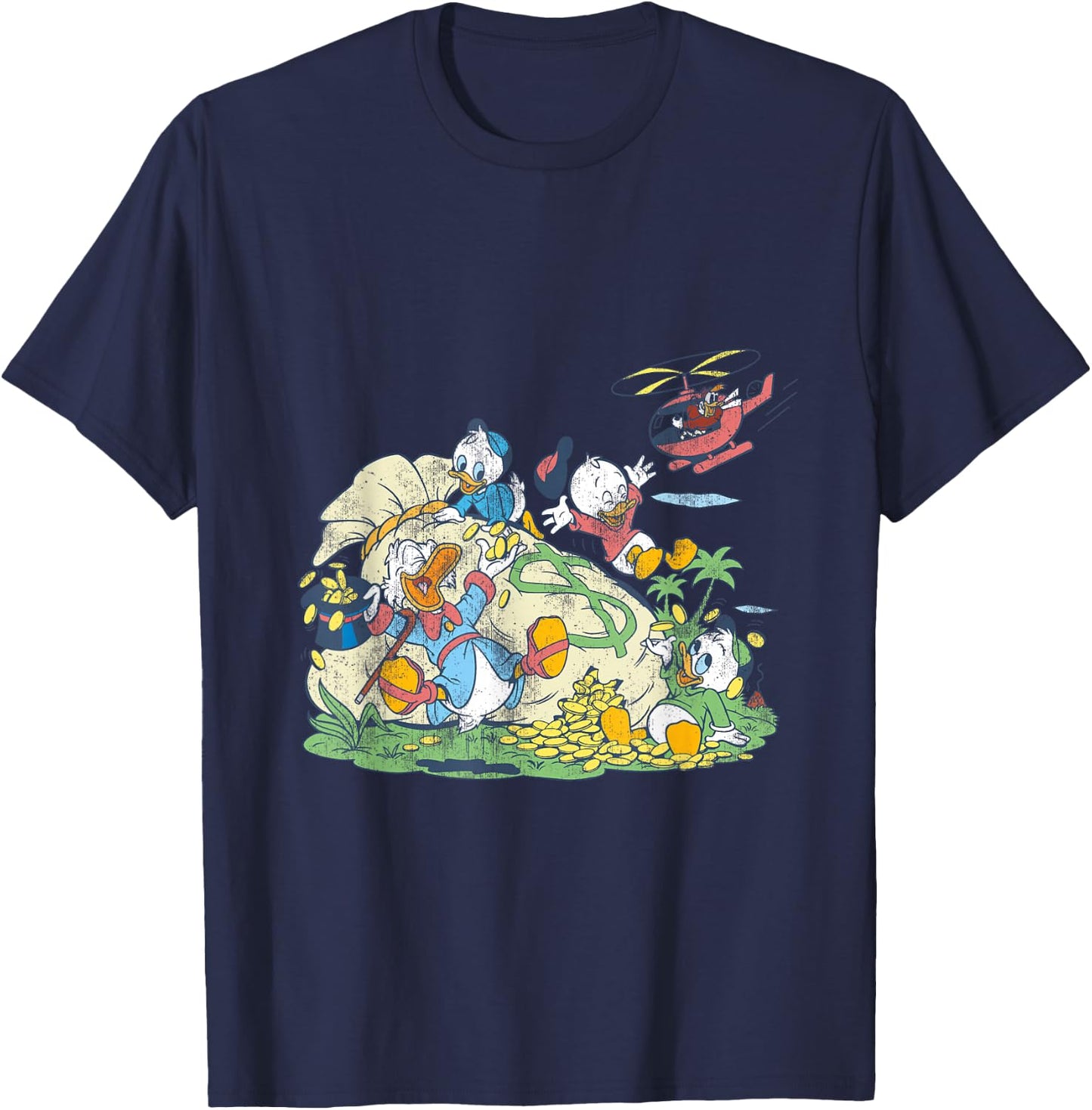 Disney - Ducktales Money Bags T-Shirt - T-Shirt | Navy