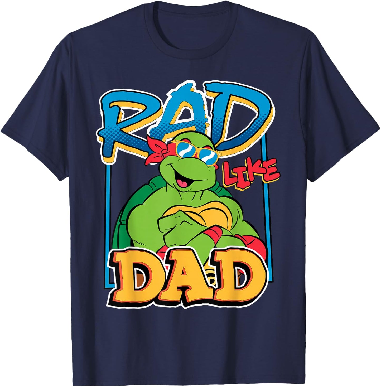 TMNT Rad Like Dad Raphael T-Shirt - T-Shirt | Navy