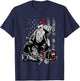 Firefighter Gifts Shirts with Vintage USA Flag T-Shirt - T-Shirt | Navy