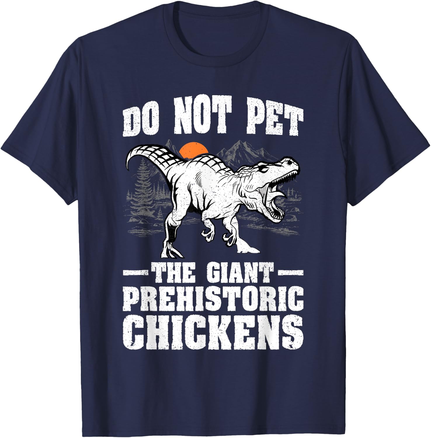 Do not pet Funny Dino TRex Dinosaur Boys T-Shirt - T-Shirt | Navy