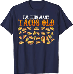 Funny 29 Year Old Taco Lovers Gag Gift, 29th Birthday T-Shirt - T-Shirt | Navy