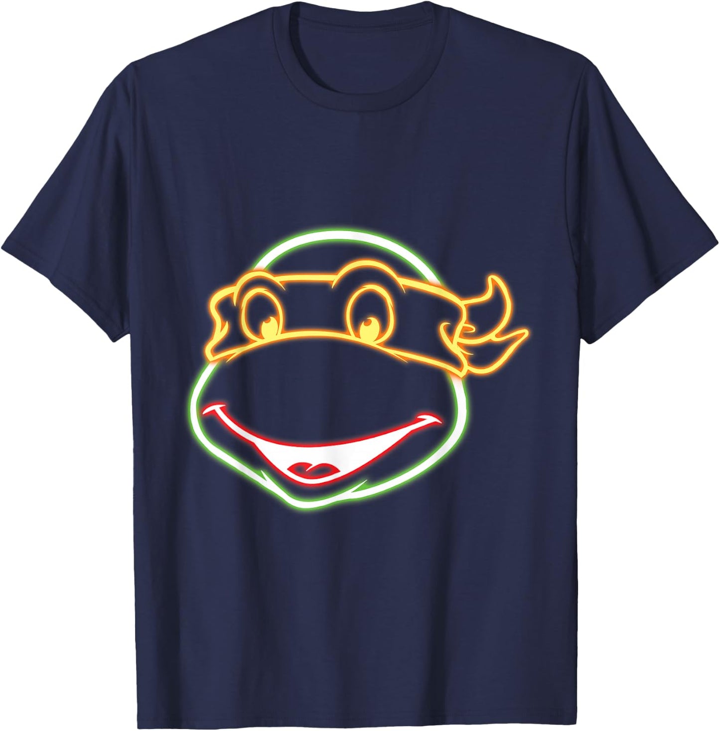 Teenage Mutant Ninja Turtles Neon Ninja Face T-Shirt - T-Shirt | Navy