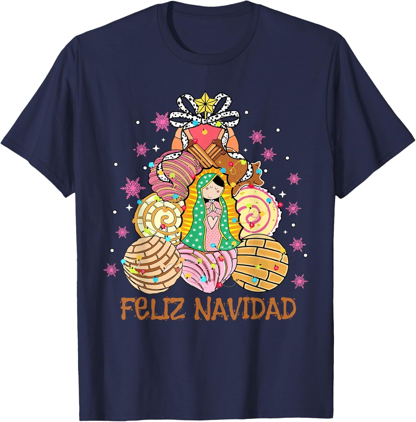 Tis the Season Mexican Christmas Feliz Navidad Xmas Mexican T-Shirt - T-Shirt | Navy