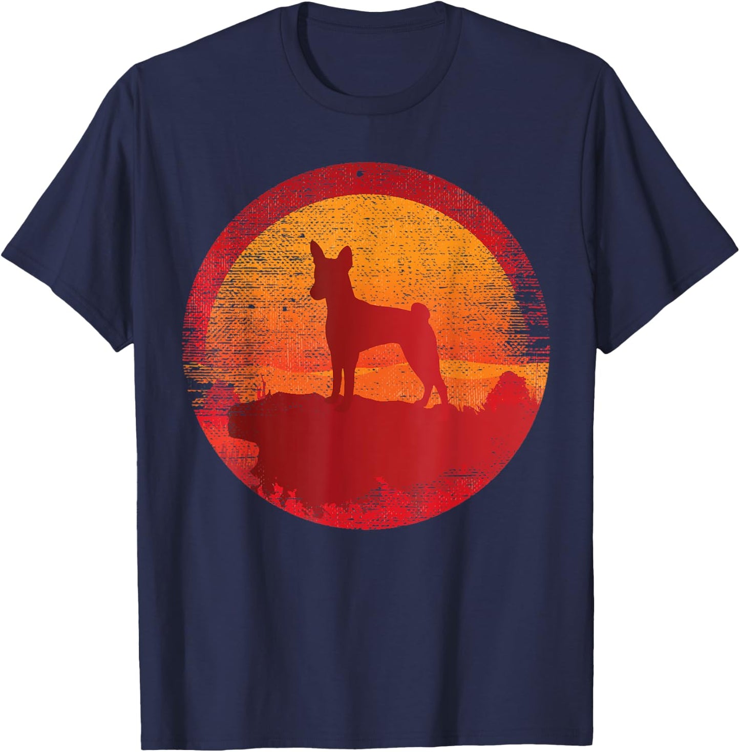 Basenji Dog Breed Men Women Kids T-Shirt - T-Shirt | Navy