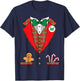 Nat's Gift Shop Funny Christmas Costume , Men & Boys, Black, Short Sleeve, Classic Fit, Pull On, , Small T-Shirt - T-Shirt | Navy