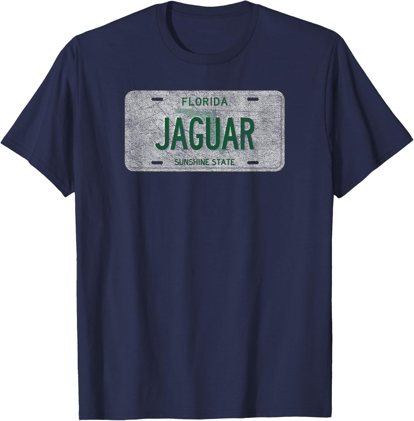 Florida Licence Plate Gift JAGUAR T-Shirt - T-Shirt | Navy
