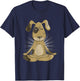 Yoga Meditation Dog Zen Men Women Kids T-Shirt - T-Shirt | Navy