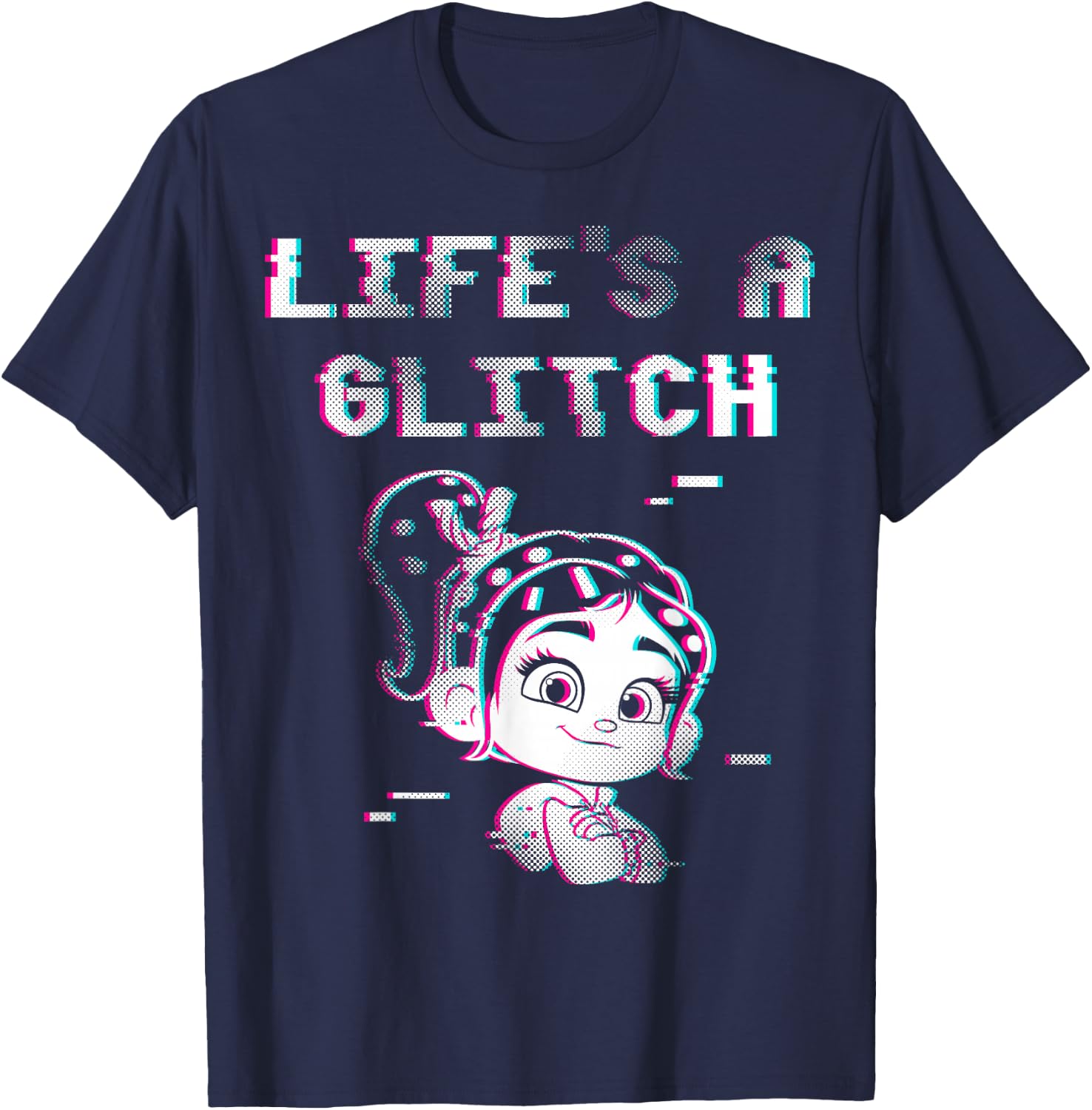 Disney Wreck It Ralph 2 Life's A Glitch Graphic T-Shirt - T-Shirt | Navy