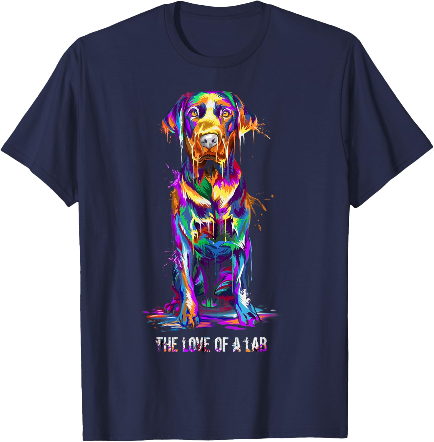 The Love Of Labrador Retriever T-Shirt - T-Shirt | Navy