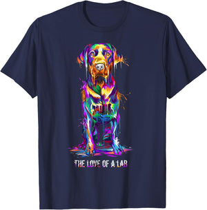 The Love Of Labrador Retriever T-Shirt - T-Shirt | Navy